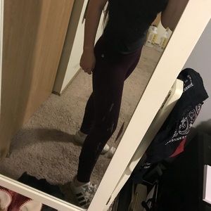 Fabletics highrise purple leggings